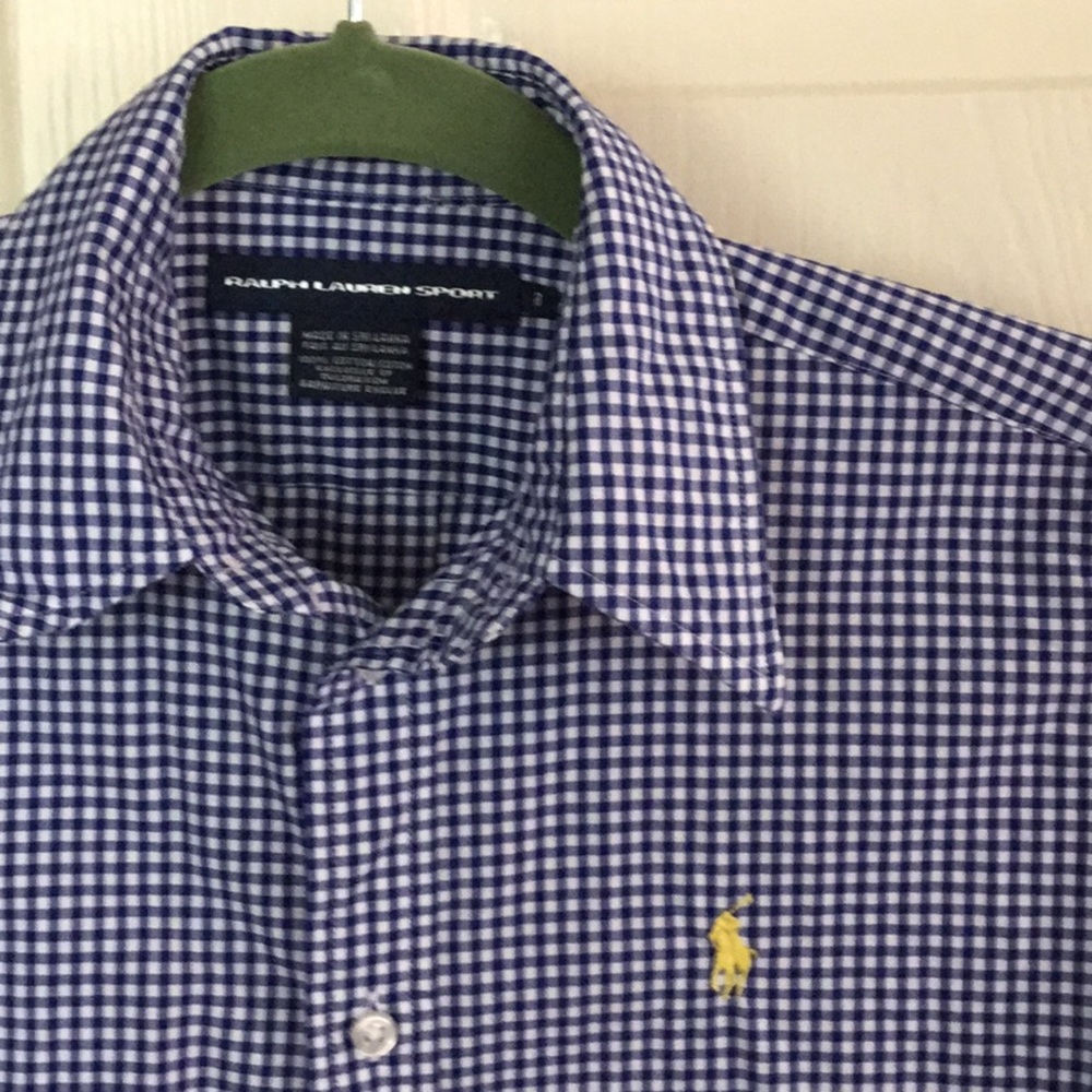 Blue & White Ralph Lauren Button Down - Picture 2 of 5